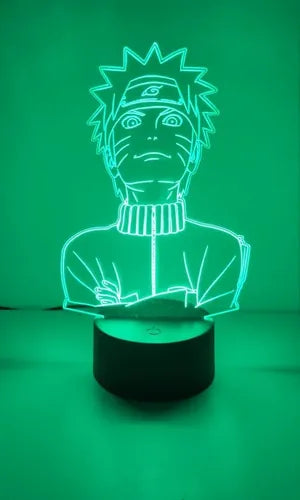 Lampara Led Ilusión 3d Naruto Shippuden Decoración Anime