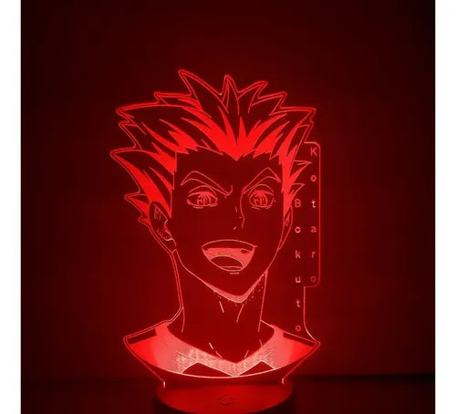 Lámpara Led Kotaro Bokuto Haikyuu Fan Art Decoración