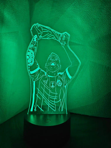 Lionel Messi Copa Argentina Fanart Lámpara Led Futbol