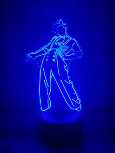 Lámpara Led Harry Styles Luz Ilusión 3d Decoración