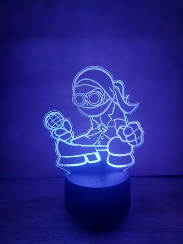 Lampara Led 3d Personajes Friday Night Funkin Fnf Decoración