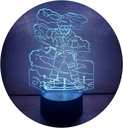 Naruto Jutsu Lámpara Led Ilusión 3d Anime Manga Fanart