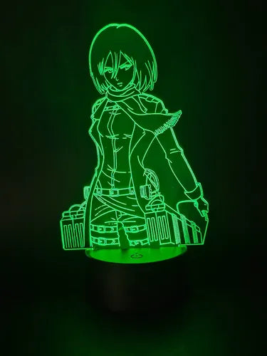 Lampara 3d Mikasa Ackerman Shingeki No Kyojin Snk