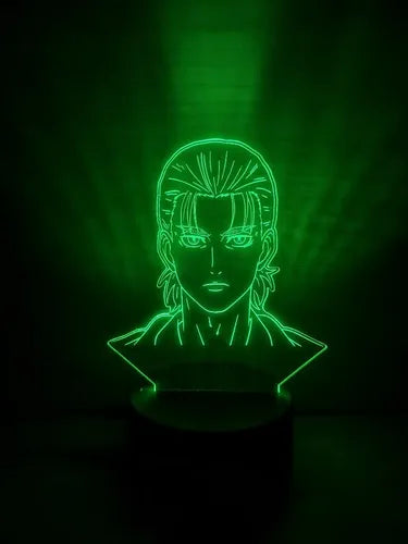 Eren Jaeger Lampara Led Ilusion 3d Shingeki No Kyojin Snk