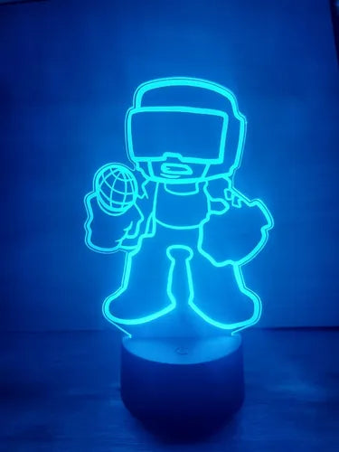 Lampara Led 3d Personajes Friday Night Funkin Fnf Decoración