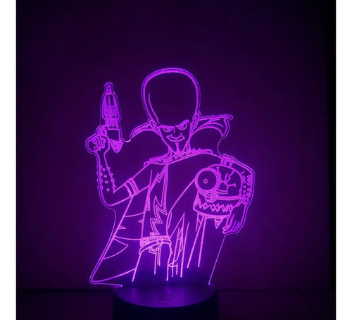 Lámpara Led Megamente Fan Art Decoración