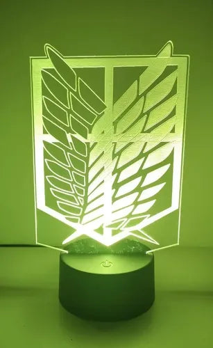 Lampara Led 3d Legión De Reconocimiento Shingeki No Kyojin