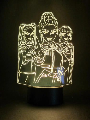 Lámpara Kpop Demon Hunter Led Decoración Fan Art