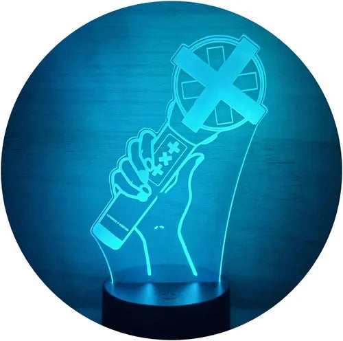 Tomorrow X Together Lightstick Lampara Led Ilusion 3d Kpop Negro