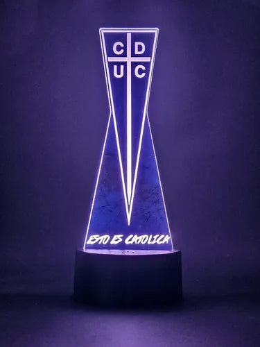 Lámpara Led Universidad Católica Equipo Futbol Fanart Deco