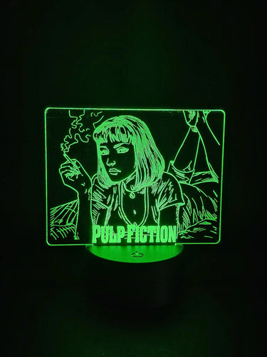 Lampara Led Pulp Fiction Decoración Ilusion 3d