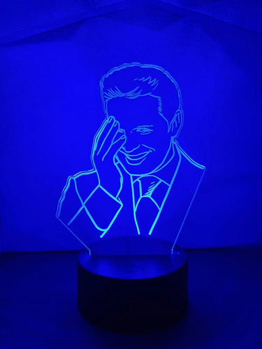 Luis Miguel Fanart Lámpara Led Ilusión 3d Decoración  Negro Otro