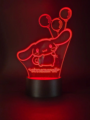 Cinnamoroll Lámpara Led Kawaii Fanart Serie Hello Kitty