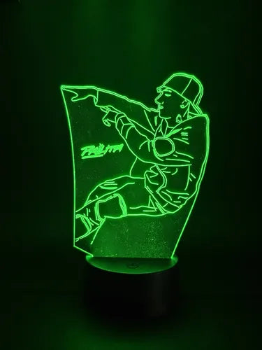 Pailita Lámpara Led Ilusión 3d Cantante Fanart