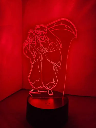 Inuyasha Anime Lampara Led Fanart Regalo