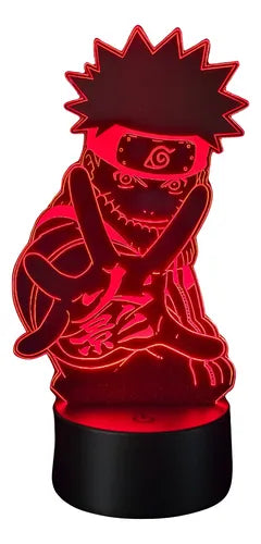 Lampara Led Ilusión 3d Naruto Decoración Anime