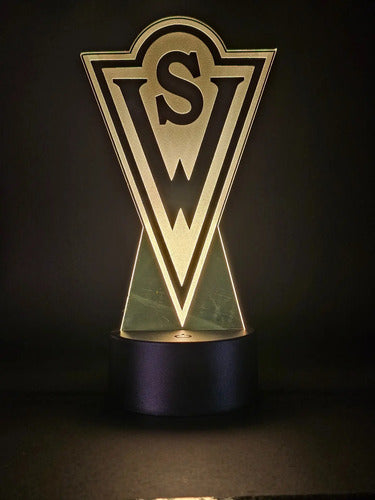Lámpara Led Santiago Wanderers Equipo Futbol Fanart Deco
