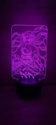 Nezuko Lampara Led 3d Demon Slayer Kimetsu No Yaiba Kny Negro