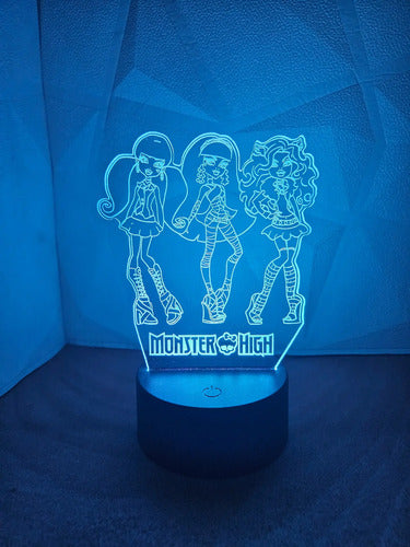 Lámpara Monster High Ilusión Decoración Fan Art
