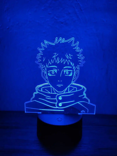 Lampara Led 3d Yuji Itadori Jujutsu Kaisen Luz Decoración