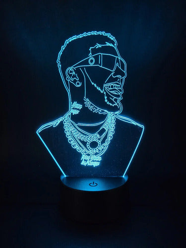 Lampara Led Anuel Cantante Decoración Art Line