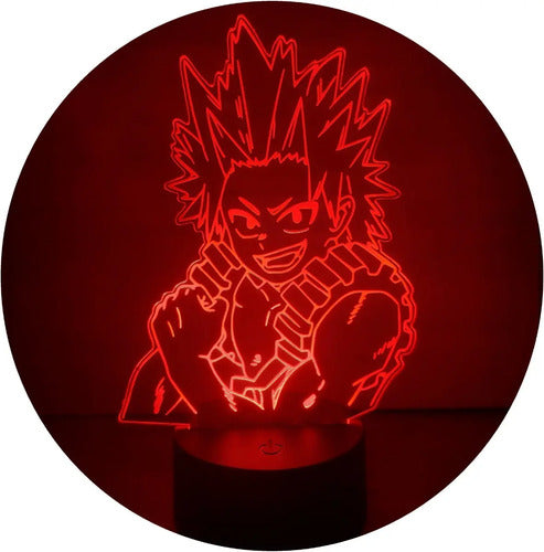 Kirishima Red Riot Lampara Led My Hero Academia Decoracion
