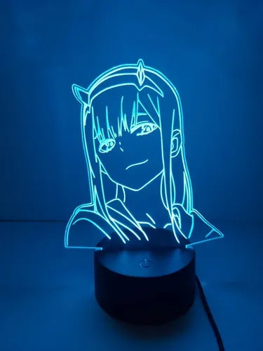 Lampara Led 3d Zero Two Darling In The Franxx 002