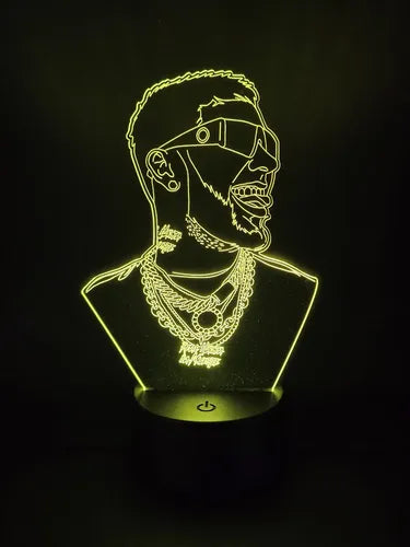 Lampara Led Anuel Cantante Decoración Art Line