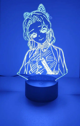 Lampara Led 3d Shinobu Kocho Kimetsu No Yaiba