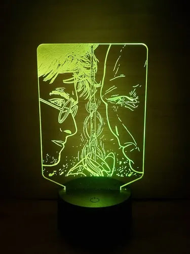 Harry Potter Lord Voldemort Lampara Led Ilusion 3d Varita Negro