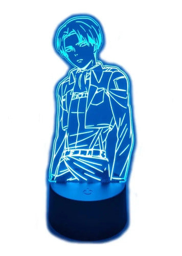 Lampara Led 3d Levi Ackerman Snk
