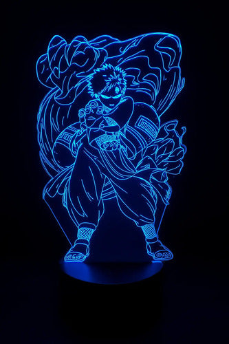 Lámpara Gaara Arena Ataque Naruto Ilusión Decoración Fan Art