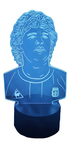 Diego Maradona Lampara Led Decoración Fan Art Edición