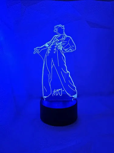 Harry Styles Firma Lámpara Led Decoración Fanart Regalo