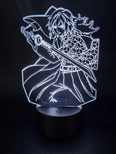 Lámpara Led Tomioka Demon Slayer Kimetsu No Yaiba Art Line