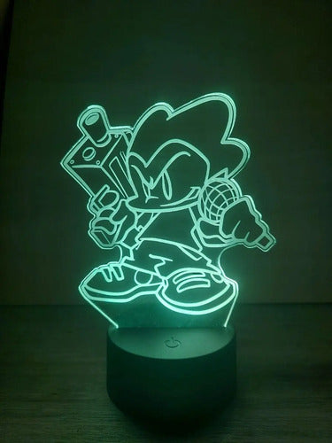 Lampara Led 3d Personajes Friday Night Funkin Fnf Decoración