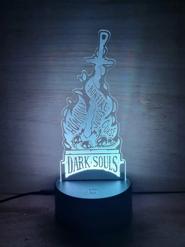 Dark Souls Lámpara Led Fanart Game Decoracion