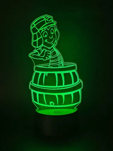 Chavo Del Ocho Lámpara Led Animado Artline Infantil Negro