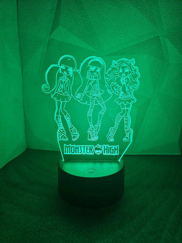 Lámpara Monster High Ilusión Decoración Fan Art