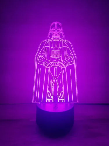 Lámpara Darth Vader Star Wars Led Decoracion Fan Art