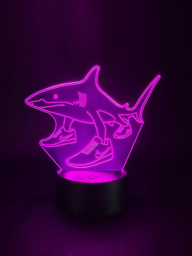 Lámpara Tralalero Tralala Led Ilusión Decoración Fan Art