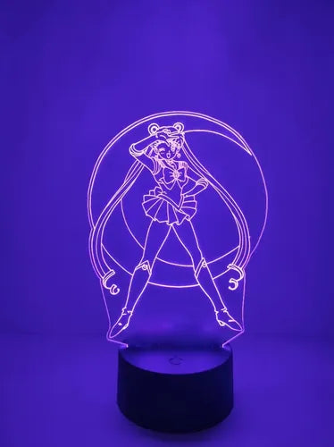 Lampara Led 3d Sailor Moon