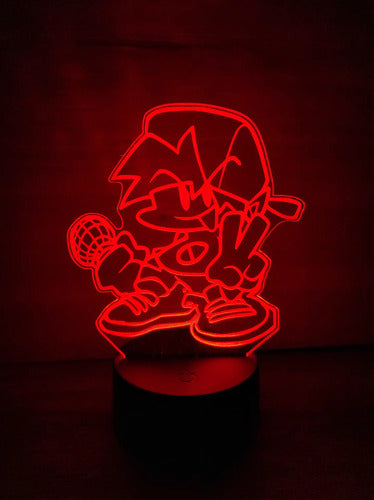 Lampara Led 3d Boyfriend Friday Night Funkin Fnf Decoración