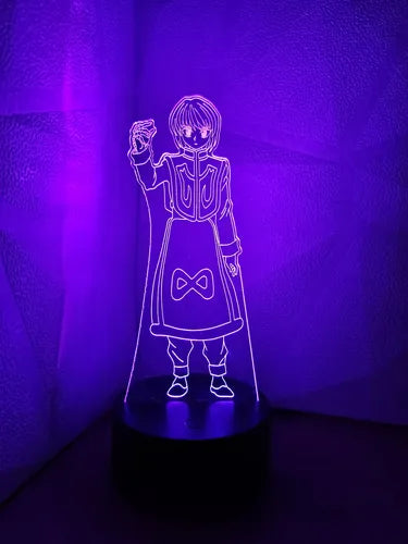 Lámpara Kurapika Hunter X Led Ilusión Decoración Fan Art