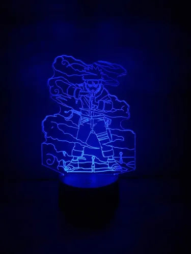 Naruto Jutsu Lámpara Led Ilusión 3d Anime Manga Fanart