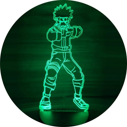 Lampara Led Ilusión 3d Naruto Uzumaki Decoración Anime