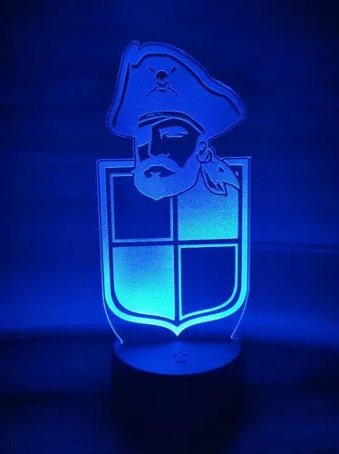 Lámpara Led Coquimbo Unido Equipo Futbol Fan Art Decoración