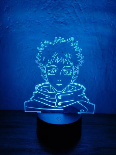 Lampara Led 3d Yuji Itadori Jujutsu Kaisen Luz Decoración