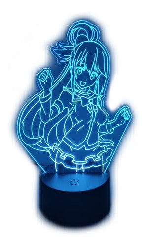Lampara Led 3d Aqua Kono Subarashii Konosuba