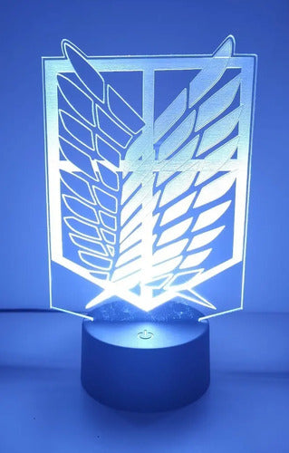 Lampara Led 3d Legión De Reconocimiento Shingeki No Kyojin